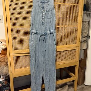 Neuflora euc S Light Blue Denim chambray Jumpsuit
